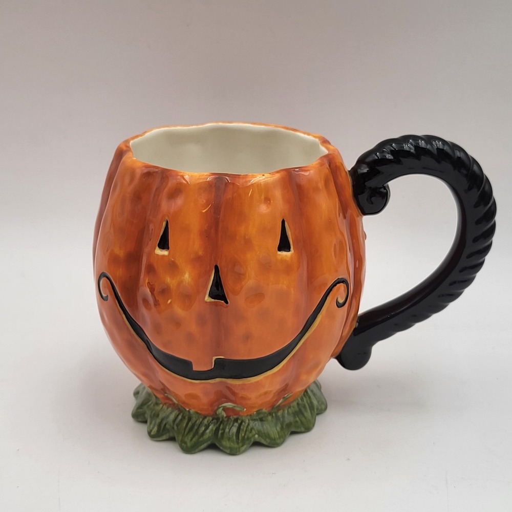 Vintage K&K Interiors, NC. Halloween Hand-painted Coffee Mug